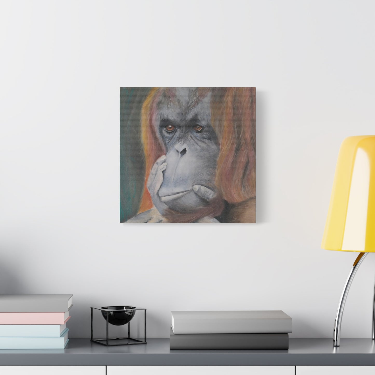 Canvas Print - Thoughtful Orangutan