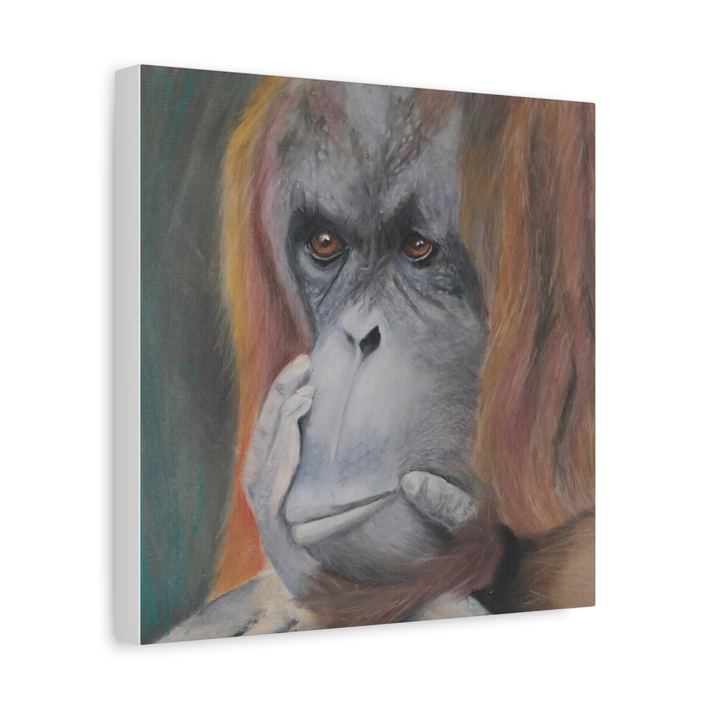 Canvas Print - Thoughtful Orangutan