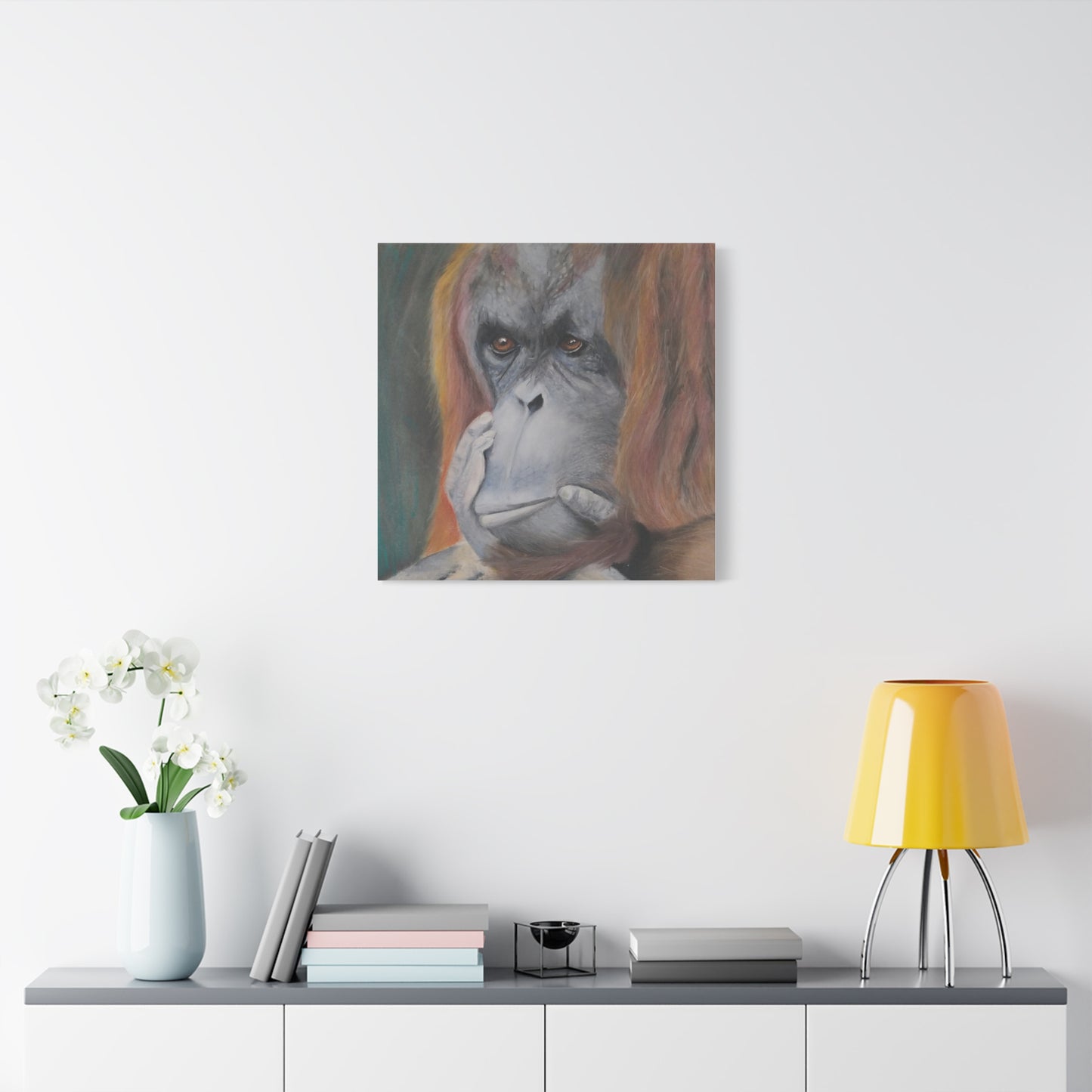 Canvas Print - Thoughtful Orangutan