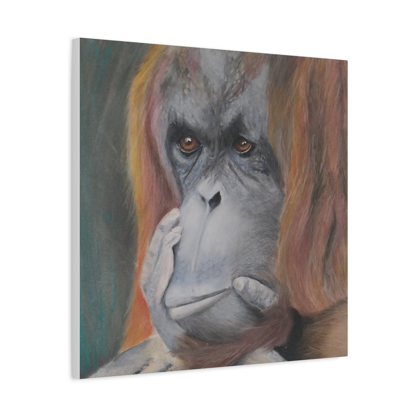 Canvas Print - Thoughtful Orangutan