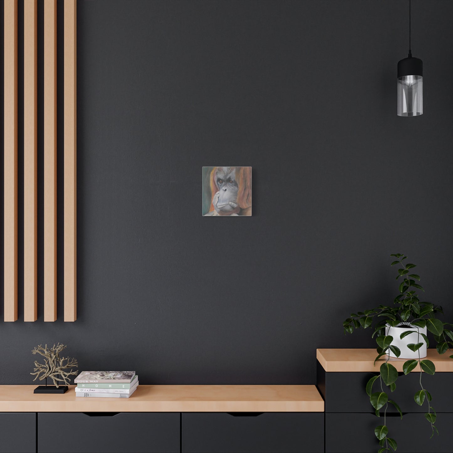 Canvas Print - Thoughtful Orangutan