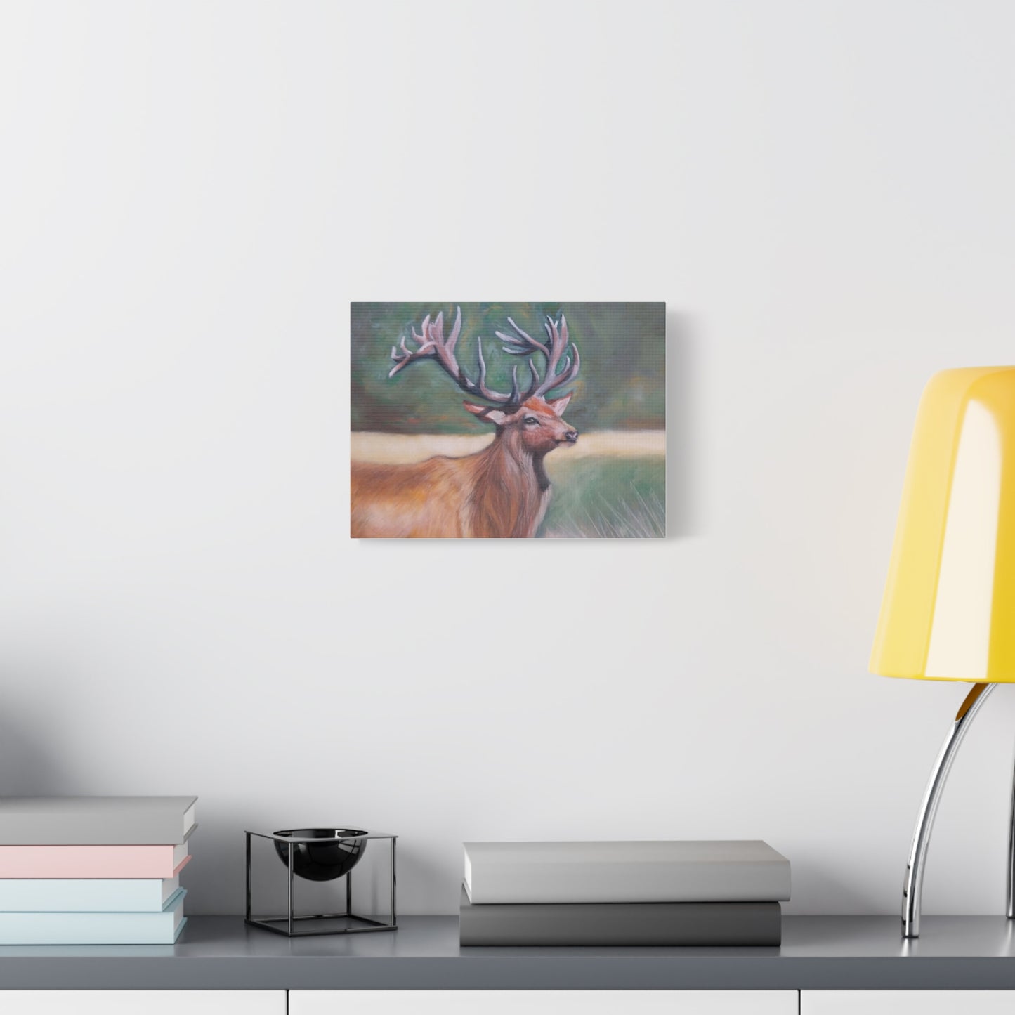 Wildlife Art Canvas, Deer Wall Decor, Nature Lover Gift, Rustic Home Art, Elk Prints, Animal Portrait, Living Room Decoration
