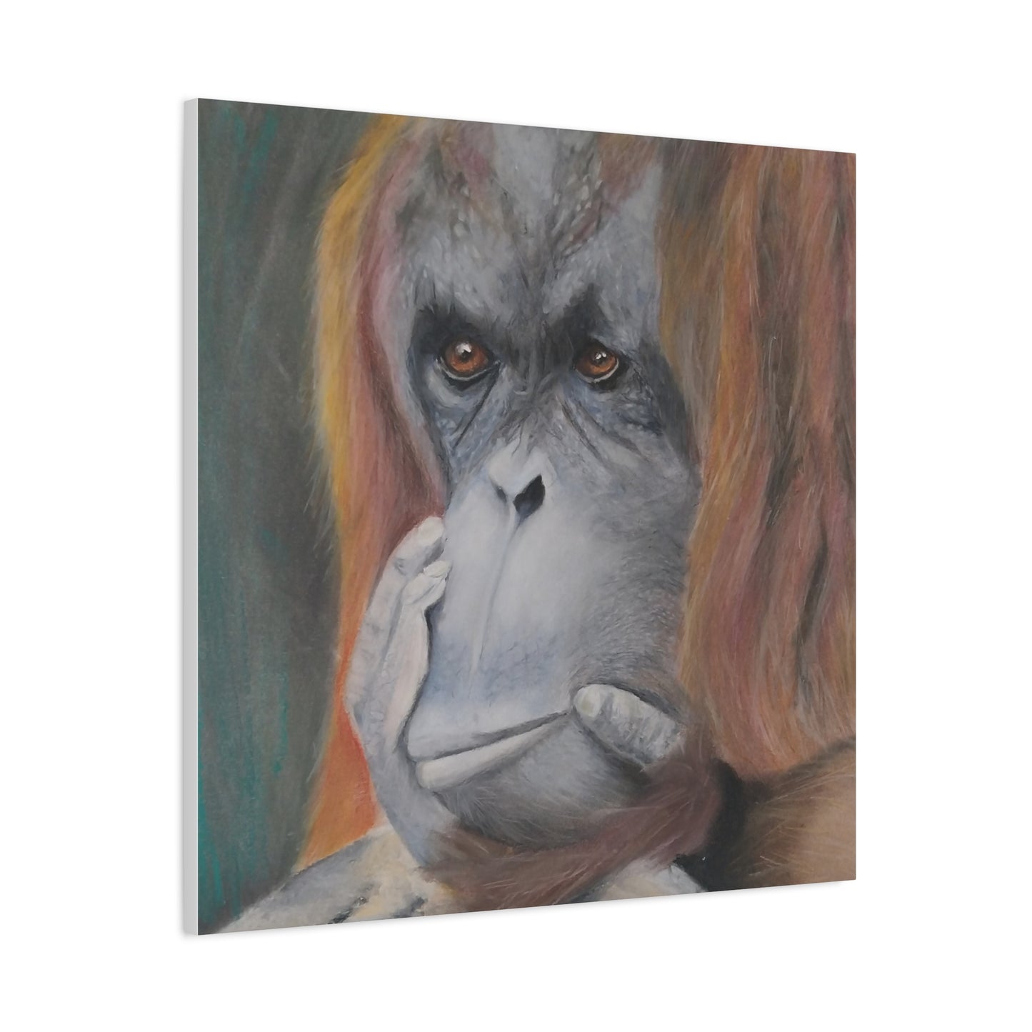 Canvas Print - Thoughtful Orangutan