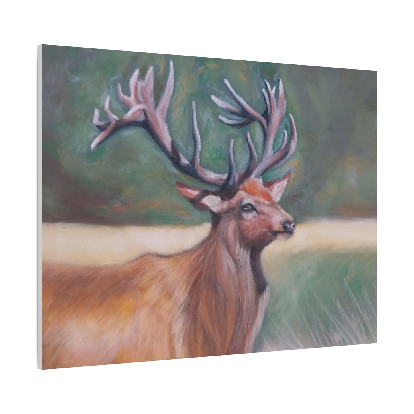 Wildlife Art Canvas, Deer Wall Decor, Nature Lover Gift, Rustic Home Art, Elk Prints, Animal Portrait, Living Room Decoration