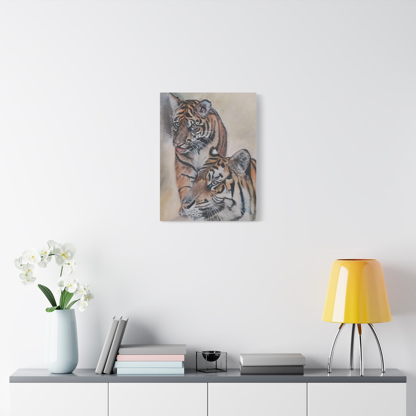 Tiger Art Canvas Print, Animal Wall Decor, Wild Life Home Decor, Gift for Nature Lovers, Modern Art for Animal Lovers