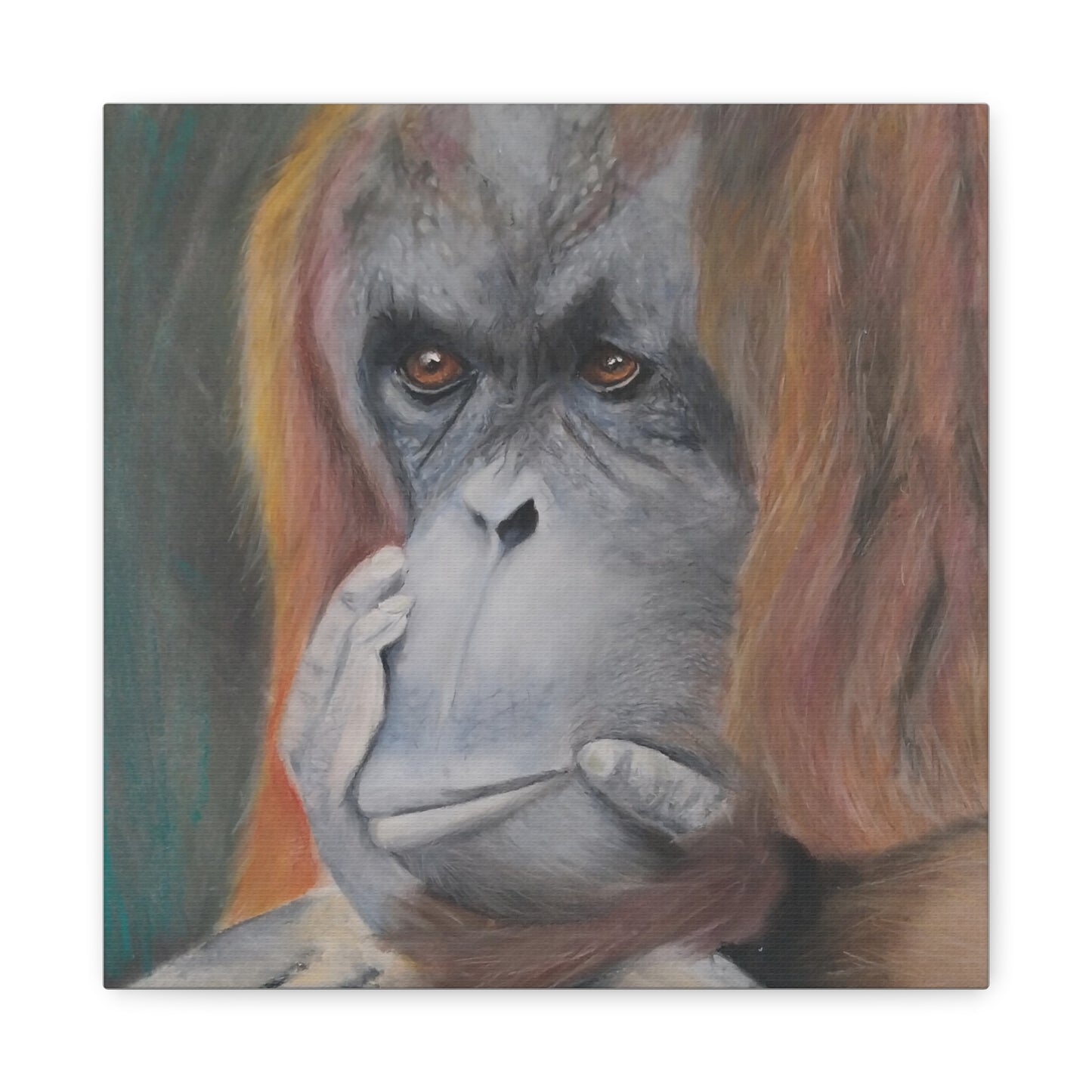 Canvas Print - Thoughtful Orangutan