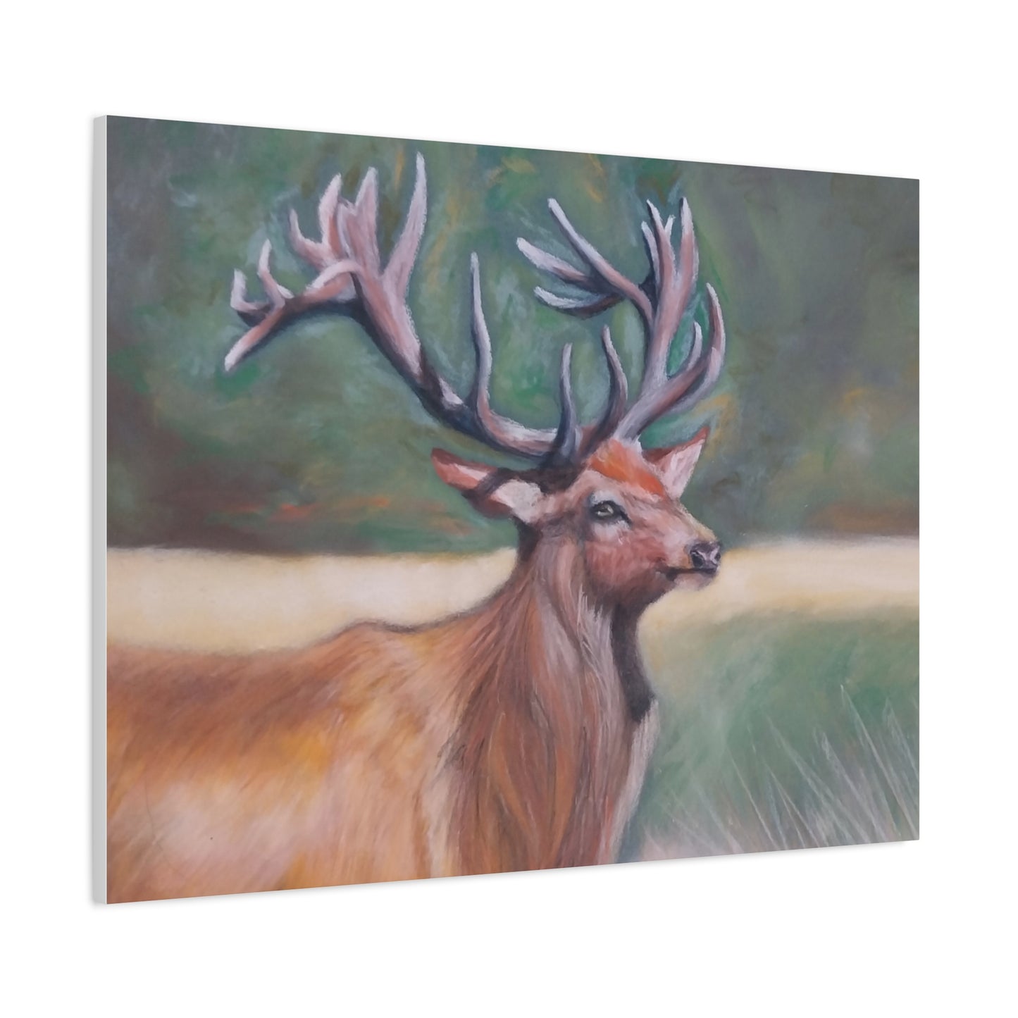 Wildlife Art Canvas, Deer Wall Decor, Nature Lover Gift, Rustic Home Art, Elk Prints, Animal Portrait, Living Room Decoration