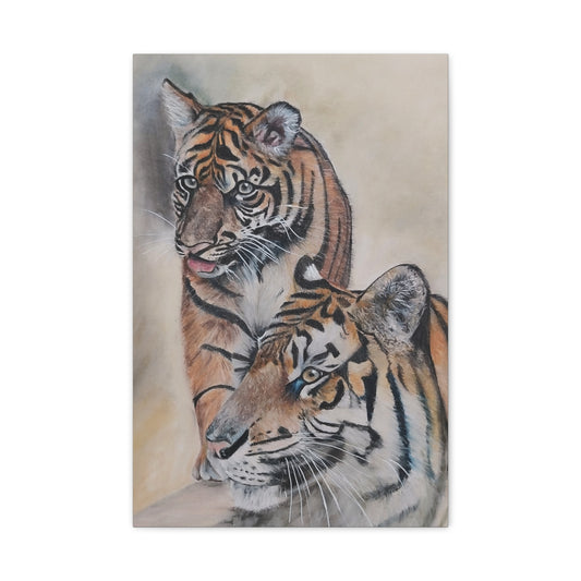 Tiger Art Canvas Print, Animal Wall Decor, Wild Life Home Decor, Gift for Nature Lovers, Modern Art for Animal Lovers