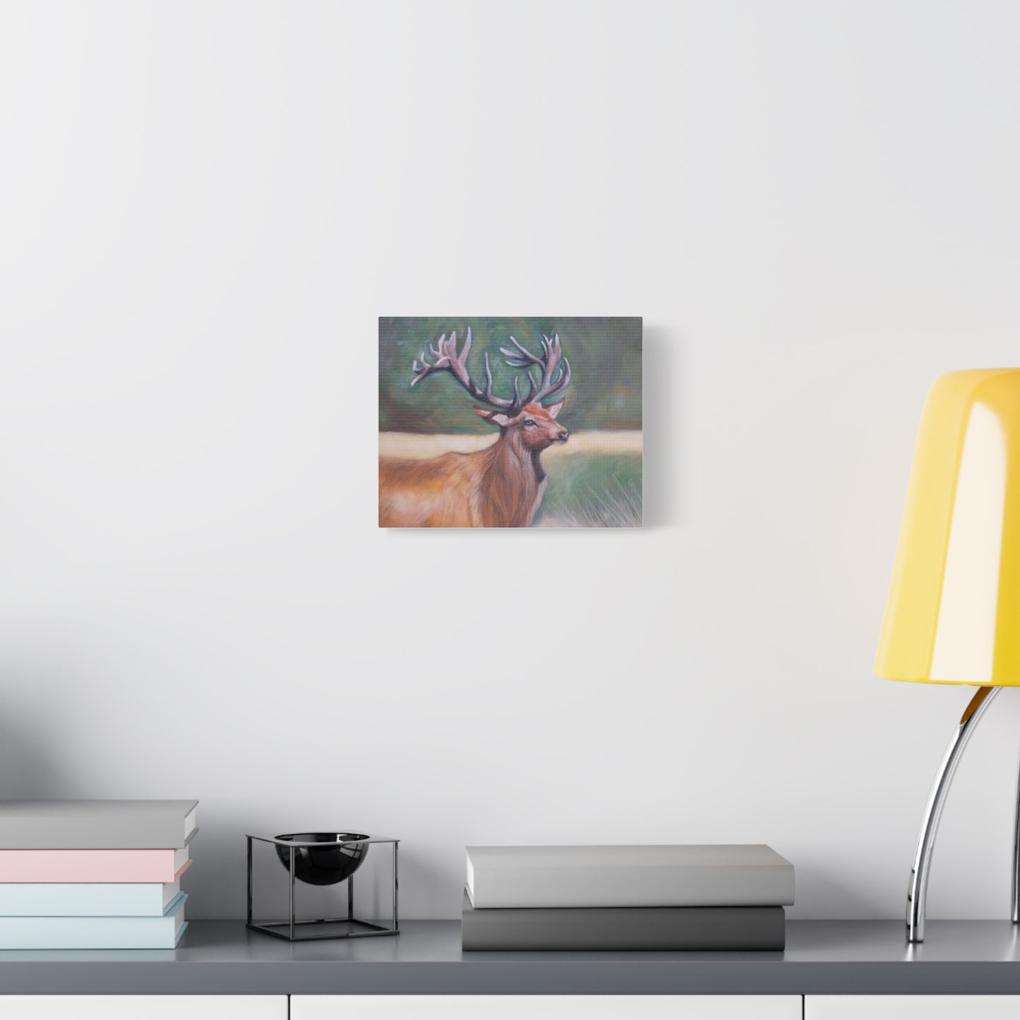 Wildlife Art Canvas, Deer Wall Decor, Nature Lover Gift, Rustic Home Art, Elk Prints, Animal Portrait, Living Room Decoration