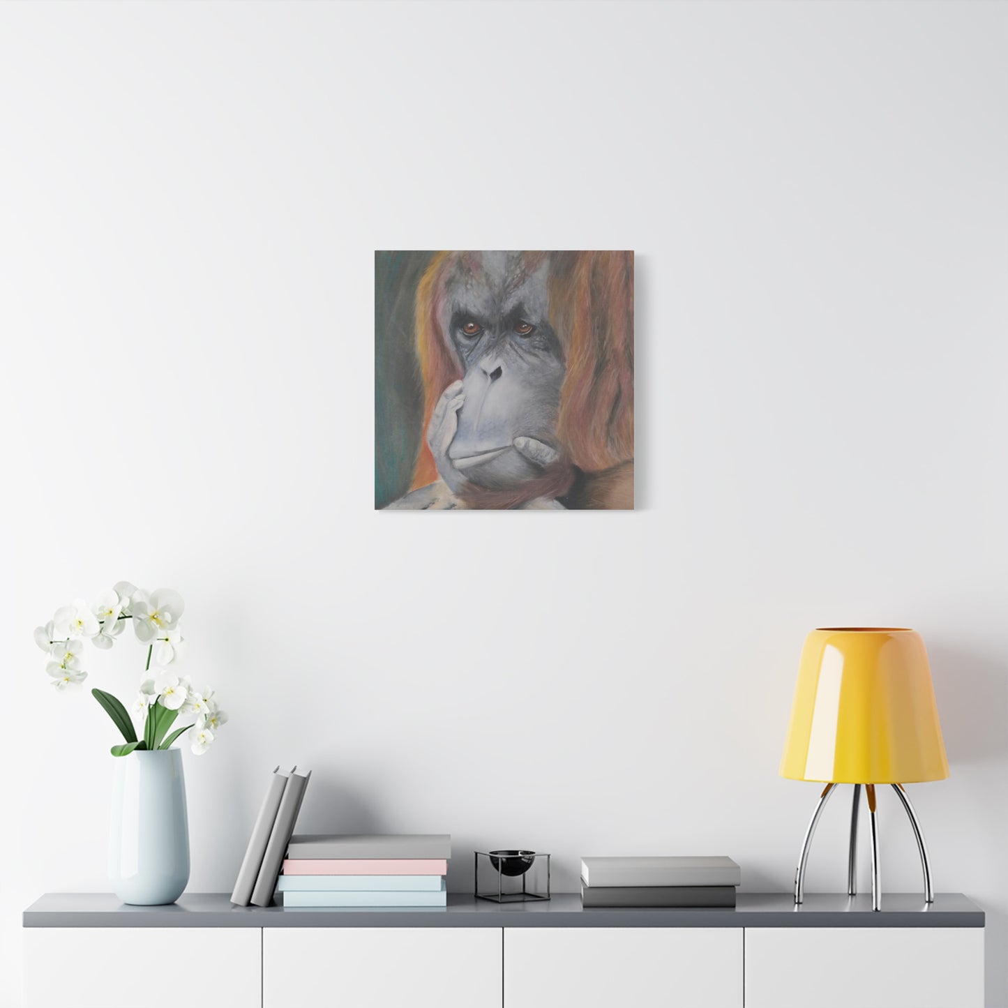 Canvas Print - Thoughtful Orangutan