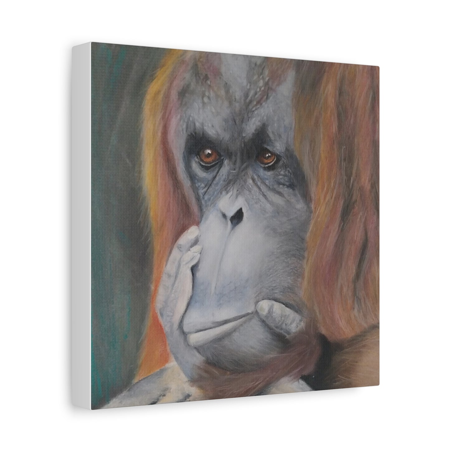 Canvas Print - Thoughtful Orangutan