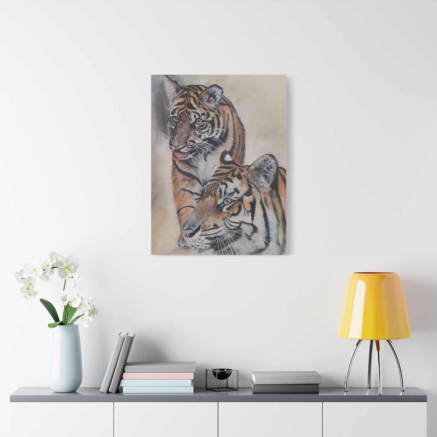 Tiger Art Canvas Print, Animal Wall Decor, Wild Life Home Decor, Gift for Nature Lovers, Modern Art for Animal Lovers