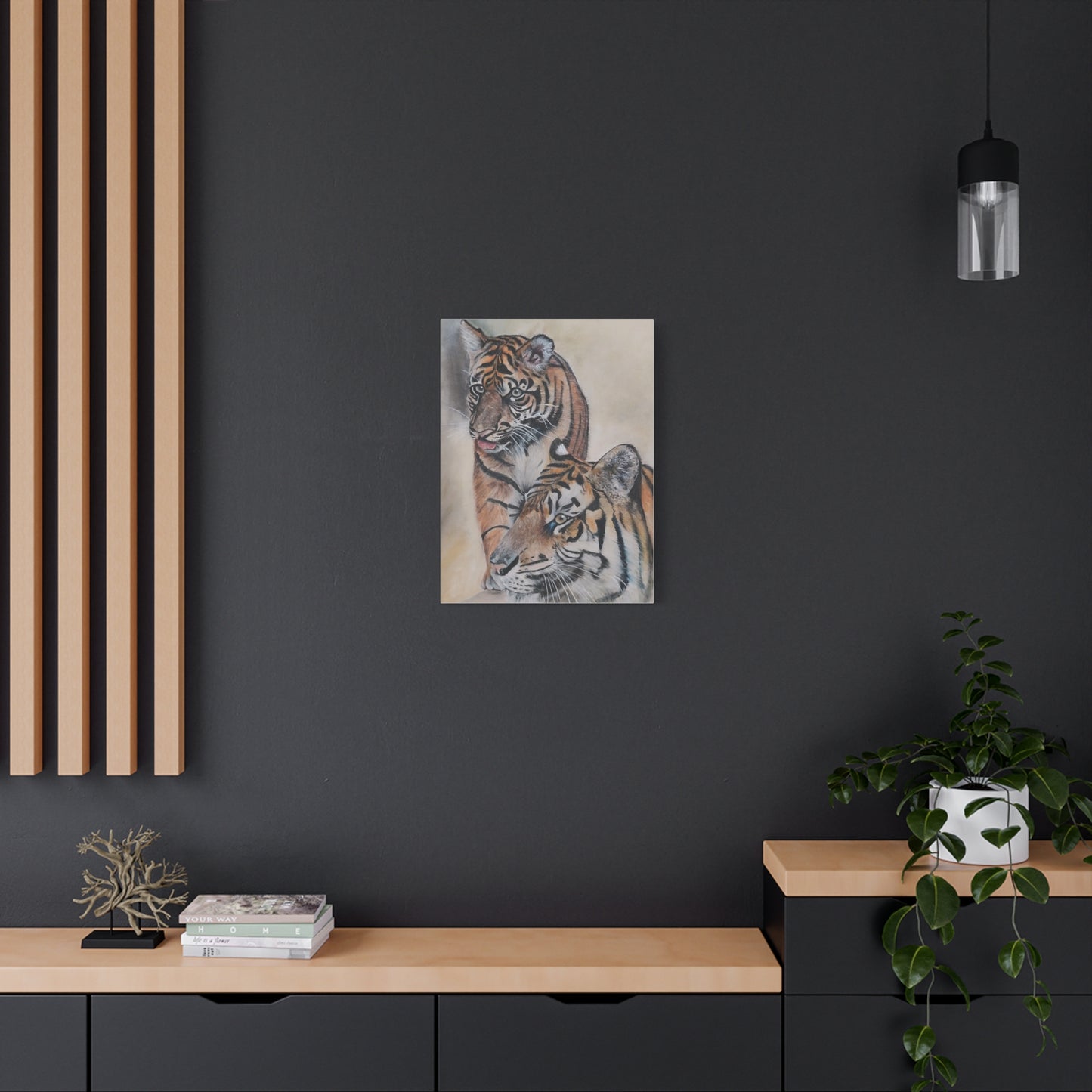 Tiger Art Canvas Print, Animal Wall Decor, Wild Life Home Decor, Gift for Nature Lovers, Modern Art for Animal Lovers