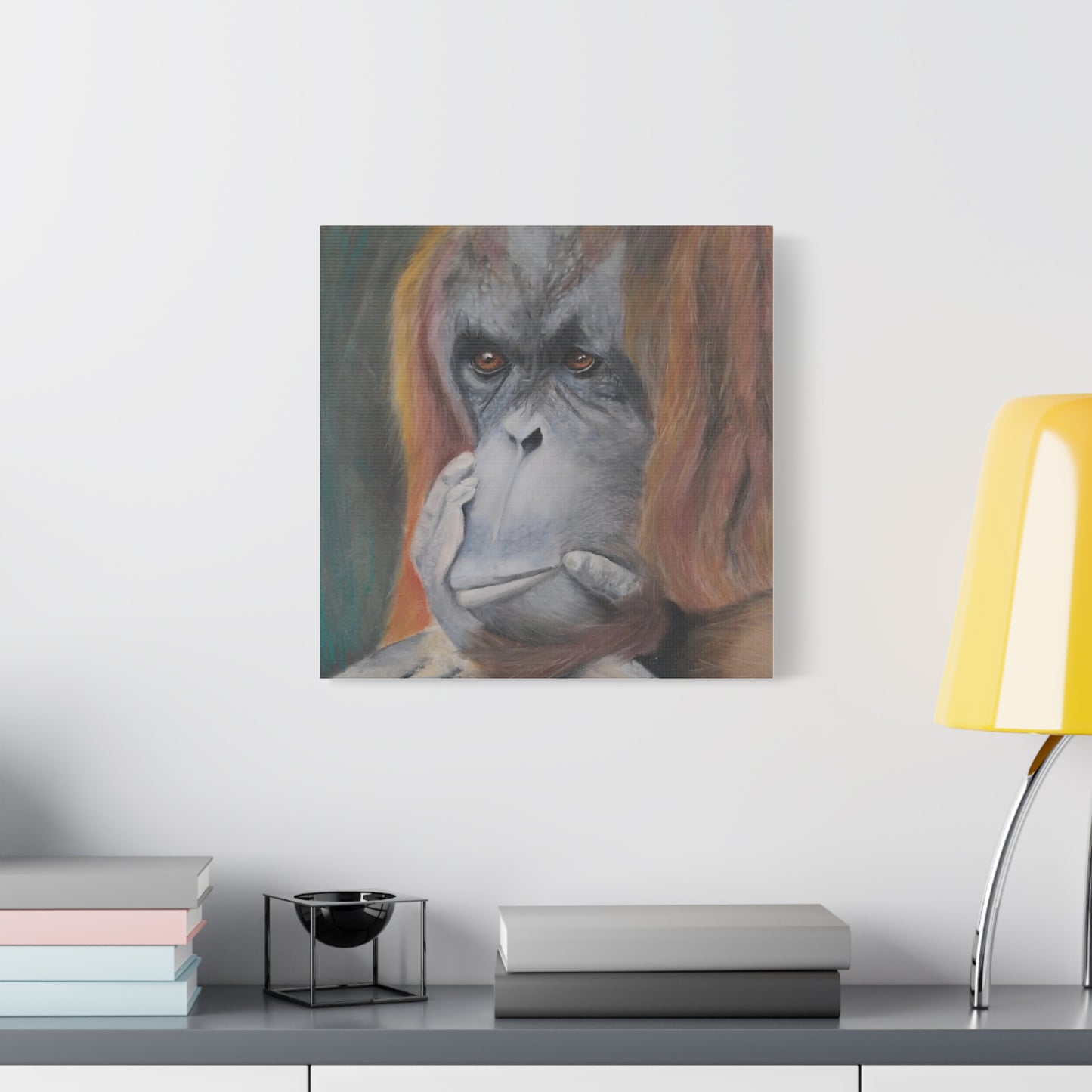 Canvas Print - Thoughtful Orangutan