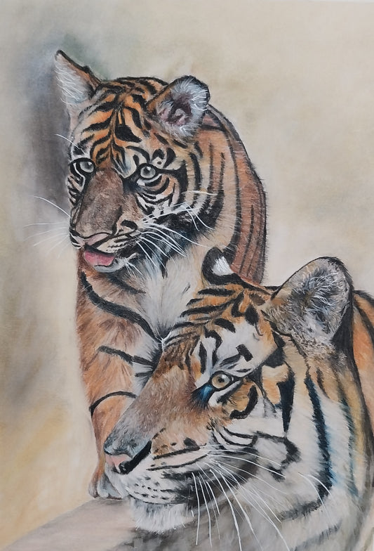 Tiger Mother and Cub